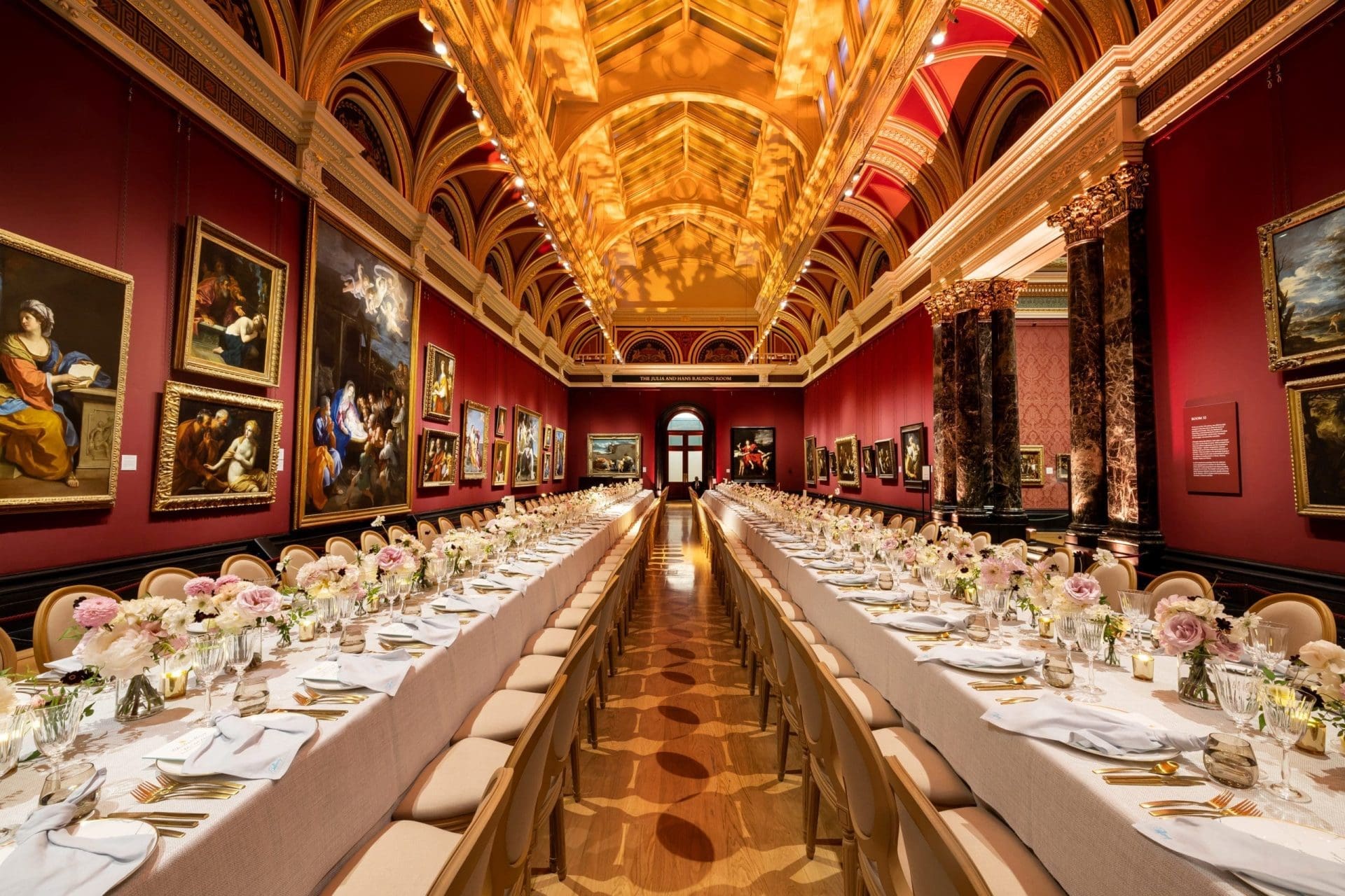Gallery Dinner Example Event Concept - The National Gallery